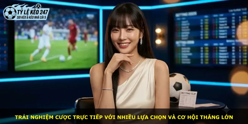 Trải nghiệm cược trực tiếp với nhiều lựa chọn và cơ hội thắng lớn